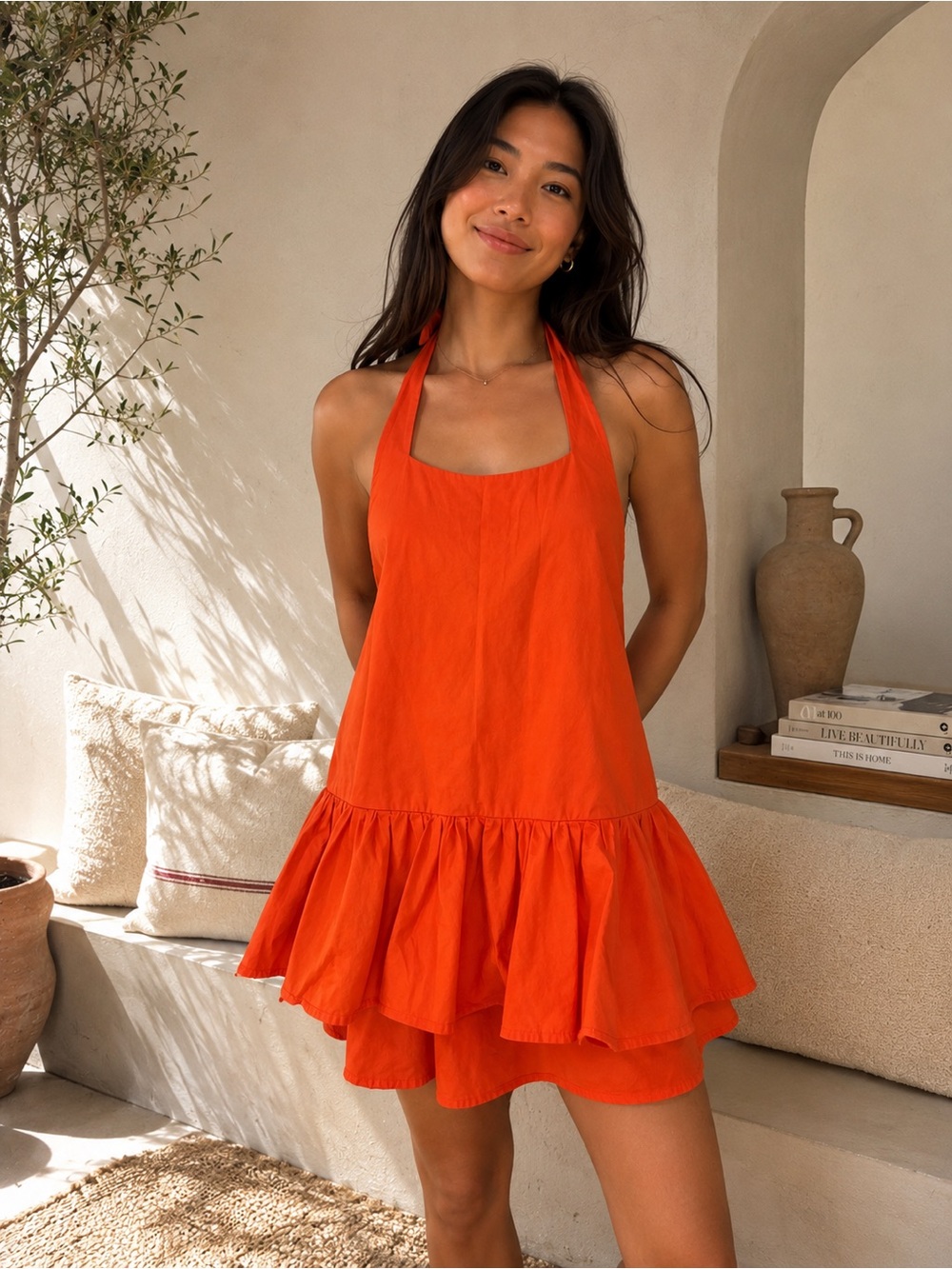 Free People Halter Mini Dress